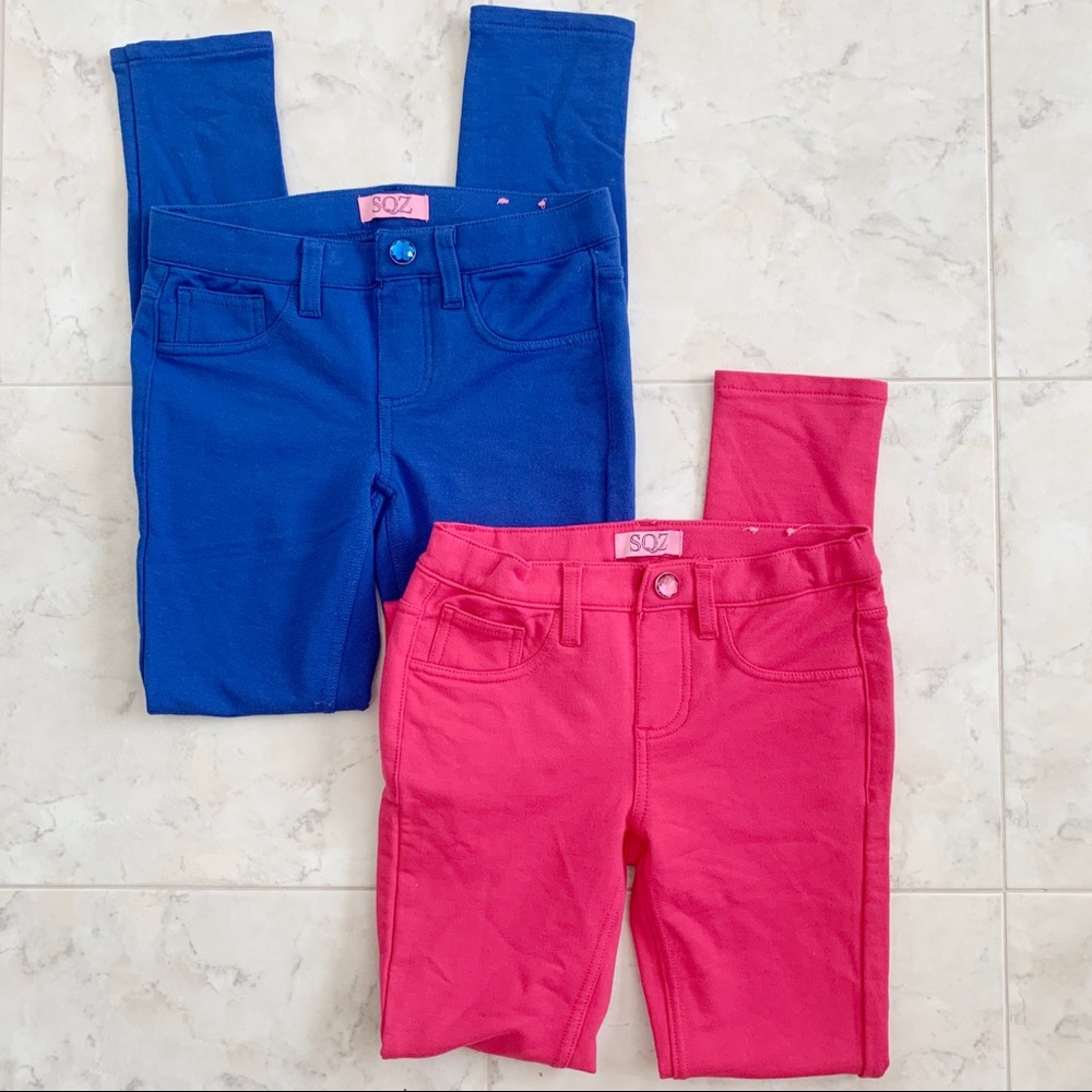 Bundle: 2 Stretchy SQZ Jeggings Girls